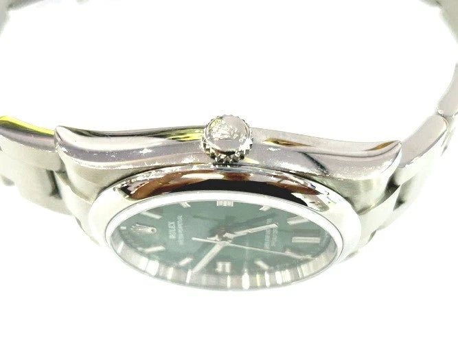 Rolex Stainless Steel Oyster Perpetual Green Dial 36MM 126000 W/Papers