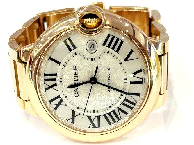 Cartier 18K Rose Gold Ballon Bleu 42MM Watch W/ Box W69006Z2
