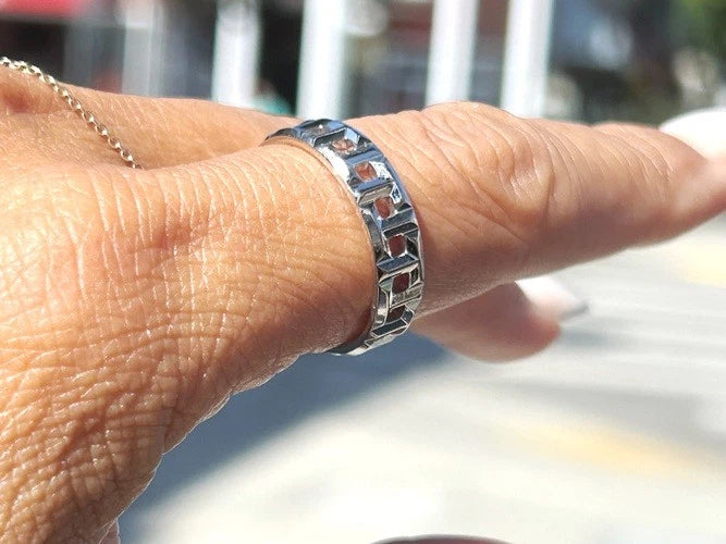 Tiffany & Company 18K White Gold Tiffany T True Wide Ring 5.90 Grams