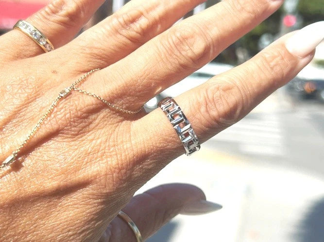 Tiffany & Company 18K White Gold Tiffany T True Wide Ring 5.90 Grams