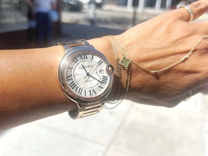 Cartier 18K Rose Gold Ballon Bleu 42MM Watch W/ Box W69006Z2