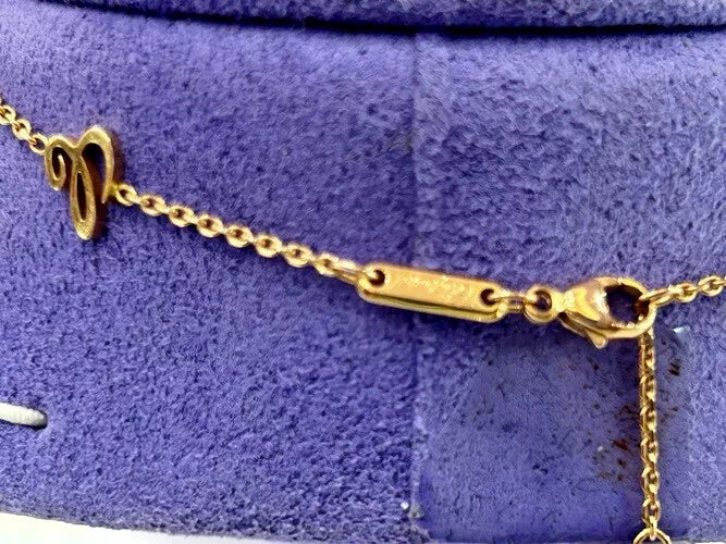 Chopard 18K Rose Gold Happy Diamond Icons Necklace 0.15 Carats W/Box & Papers