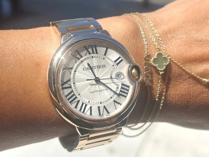 Cartier 18K Rose Gold Ballon Bleu 42MM Watch W/ Box W69006Z2