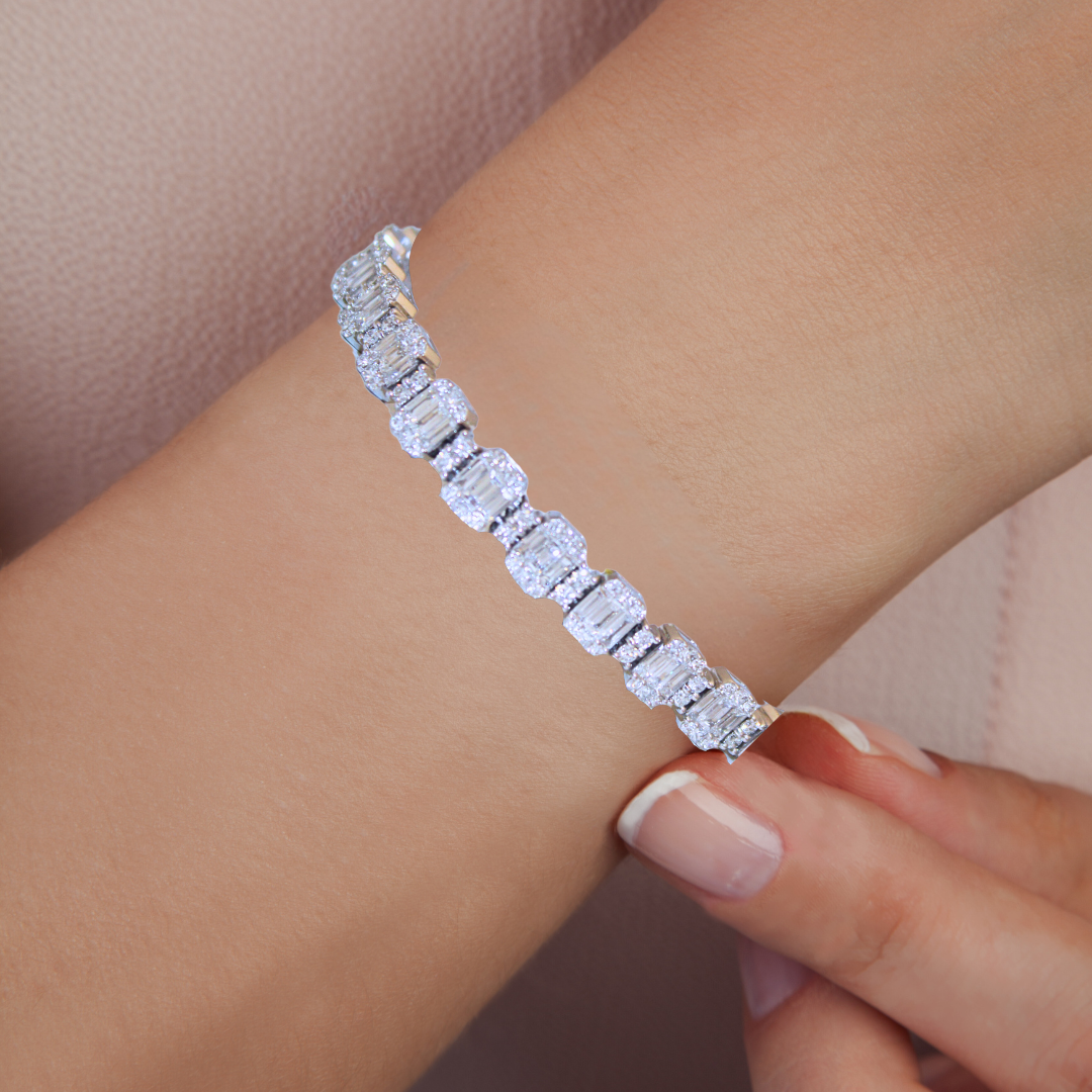 18K White Gold Diamond Bracelet
