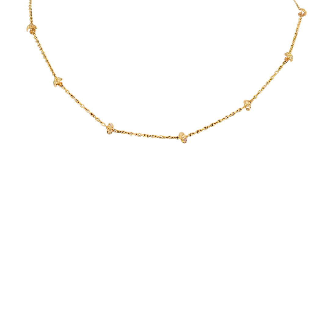 18K Rose Gold Roulette Chain