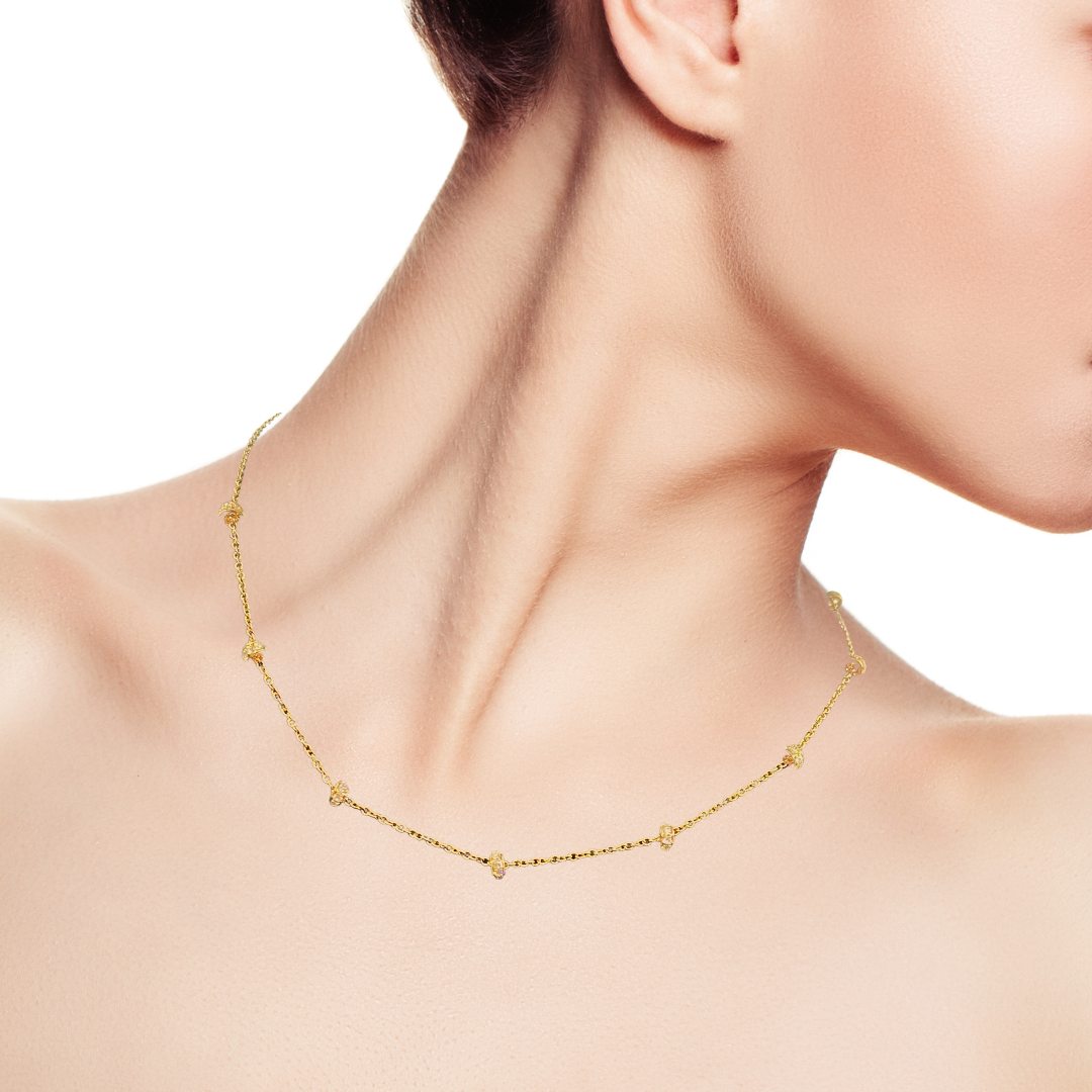 18K Rose Gold Roulette Chain