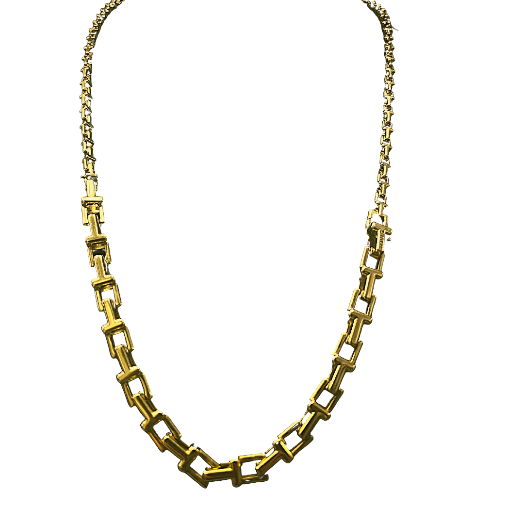 Tiffany & Co. "T" Link Necklace and Bracelet Set