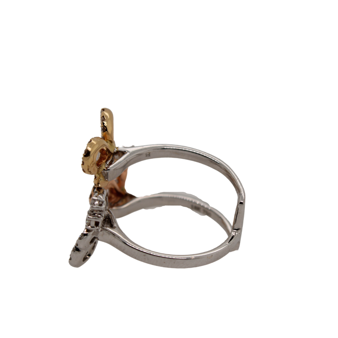 Tri Butterfly Ring