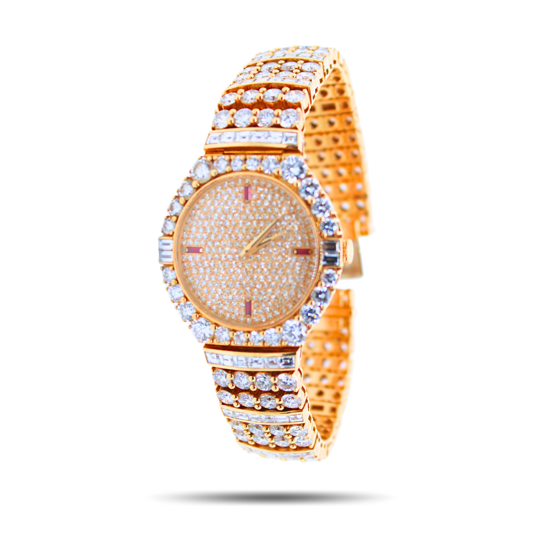 Patek philippe gold diamond hot sale