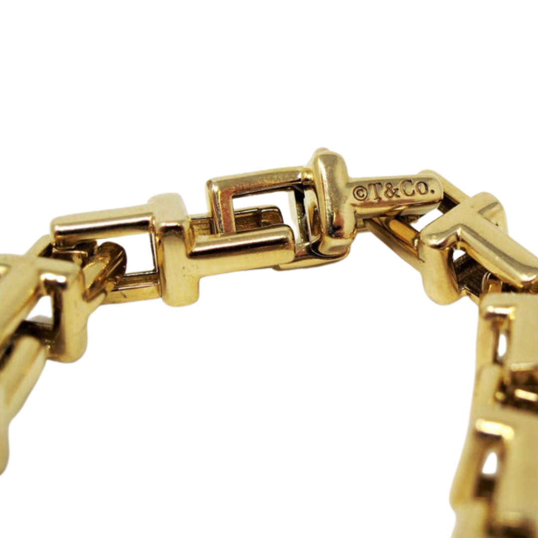 Tiffany & Co. "T" Link Necklace and Bracelet Set