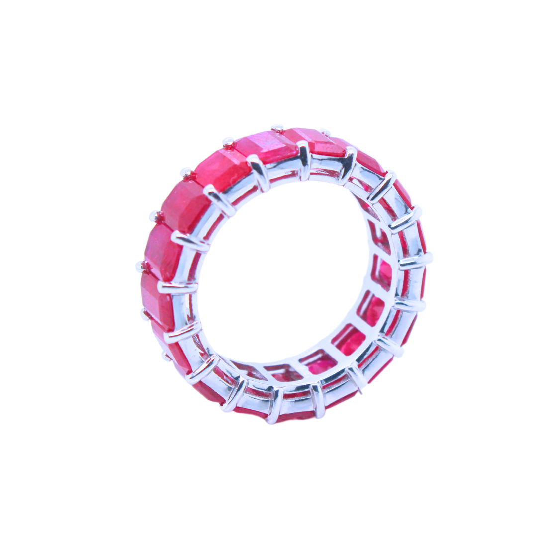 Ruby Platinum Eternity Band