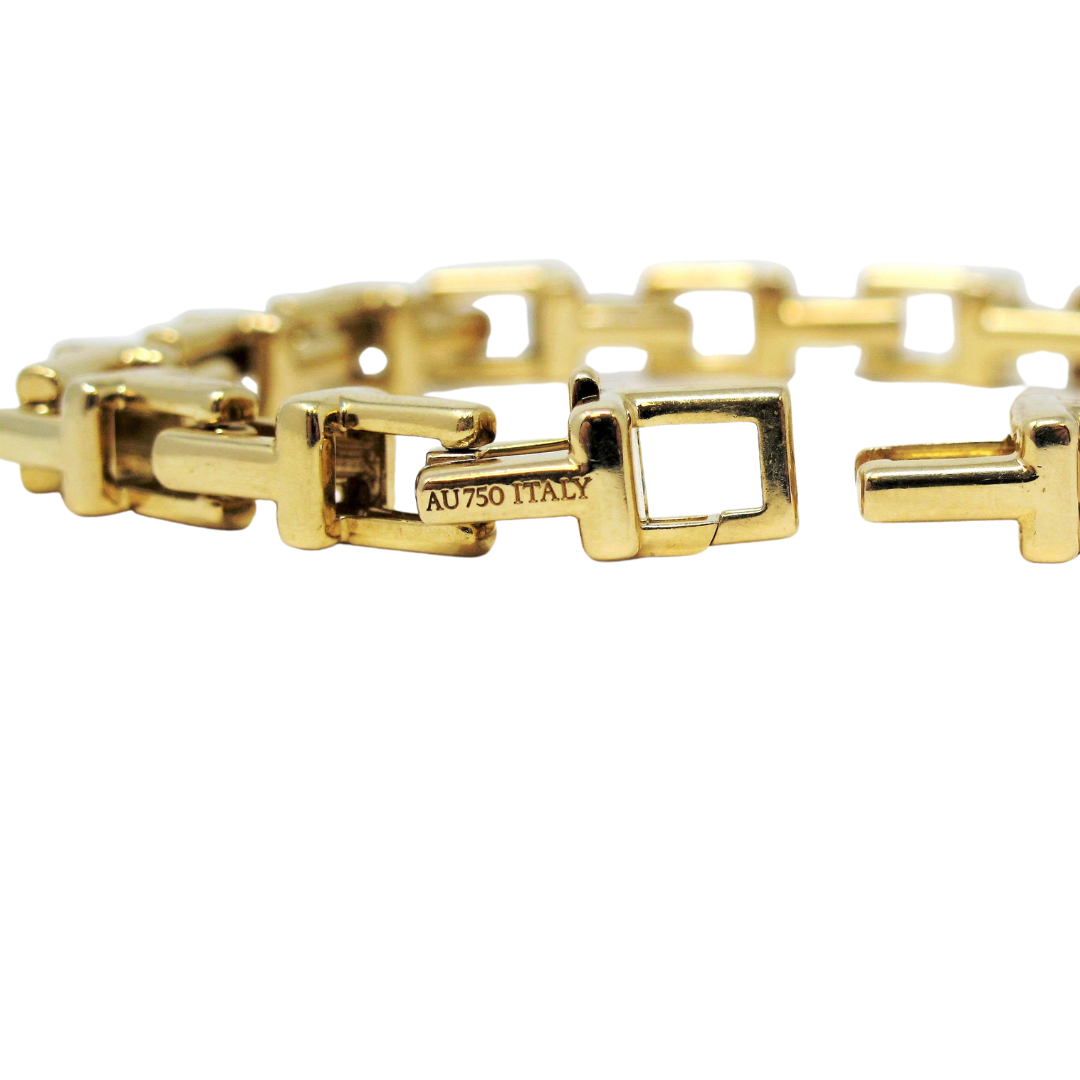 Tiffany & Co. "T" Link Necklace and Bracelet Set