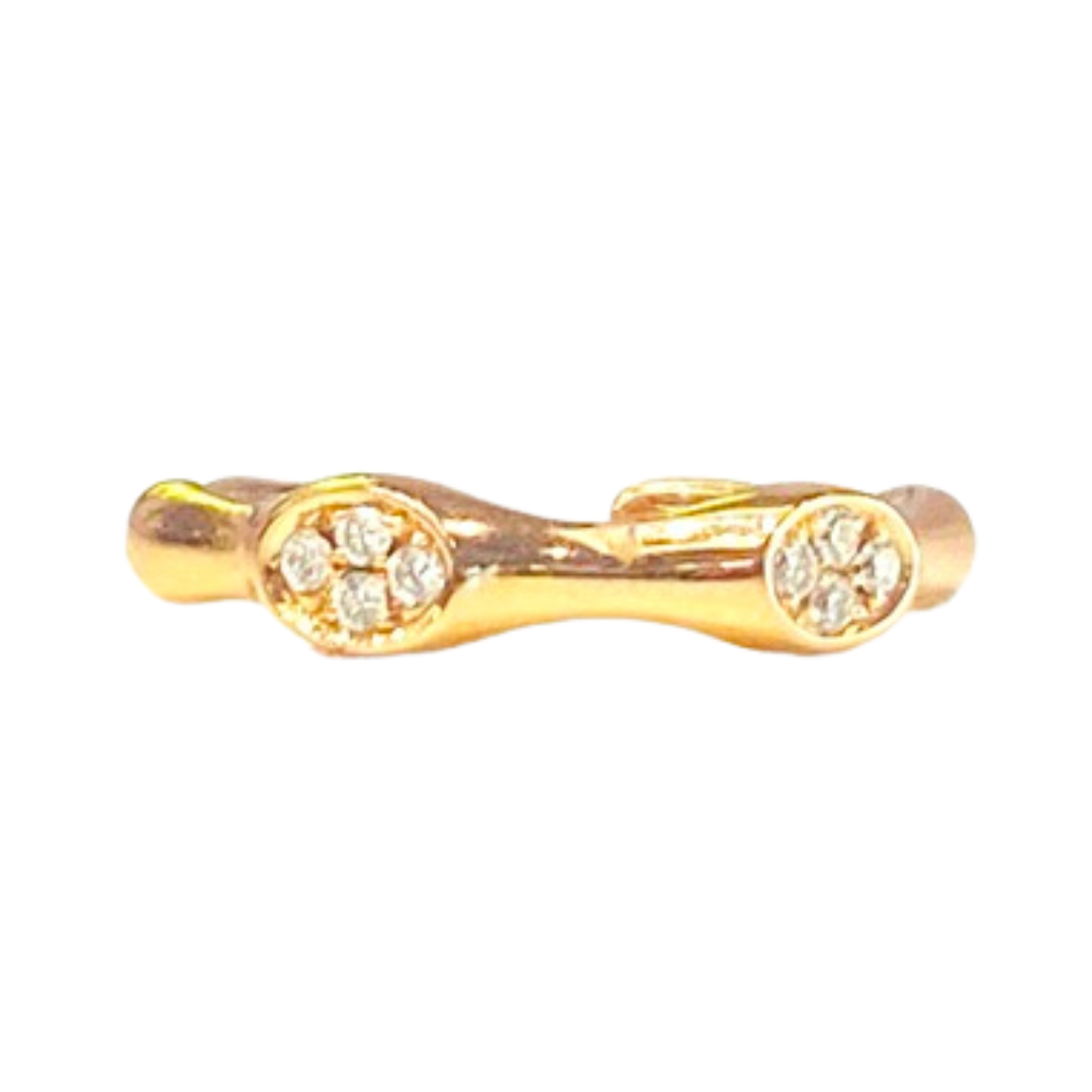 18K ROSE GOLD SKELETON RING