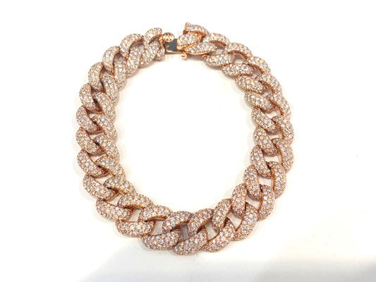18K ROSE GOLD CUBAN LINK BRACELET