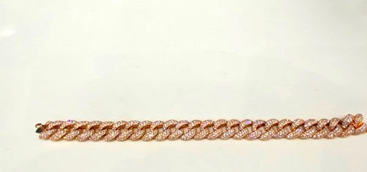 18K ROSE GOLD CUBAN LINK BRACELET