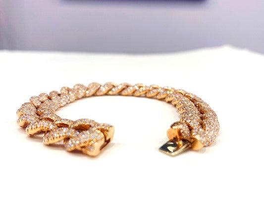 18K ROSE GOLD CUBAN LINK BRACELET