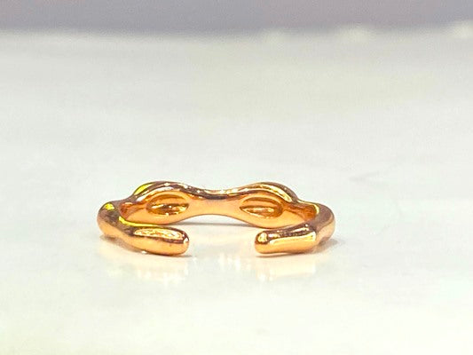 18K ROSE GOLD SKELETON RING