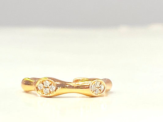 18K ROSE GOLD SKELETON RING