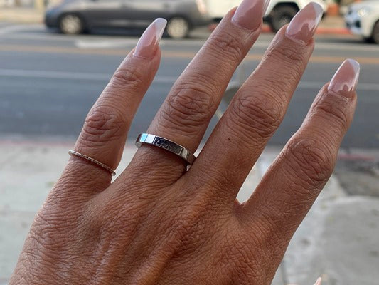 Platinum Cartier Lanieres Band