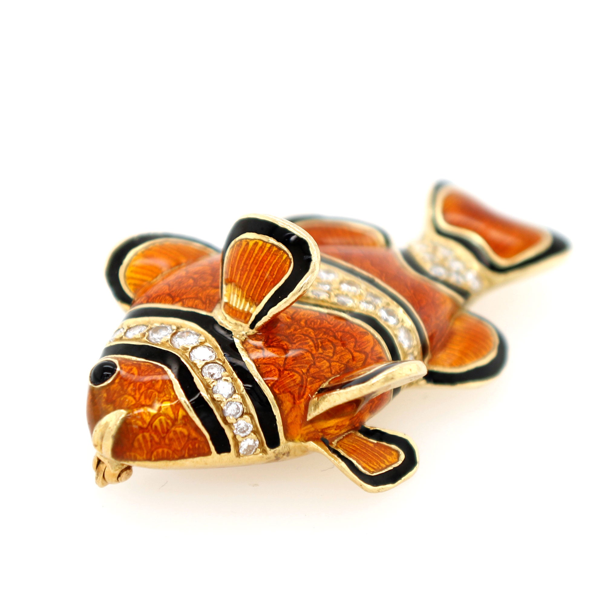 Finding Nemo Collection Kaston's Fish Art Brooch Clown Fish