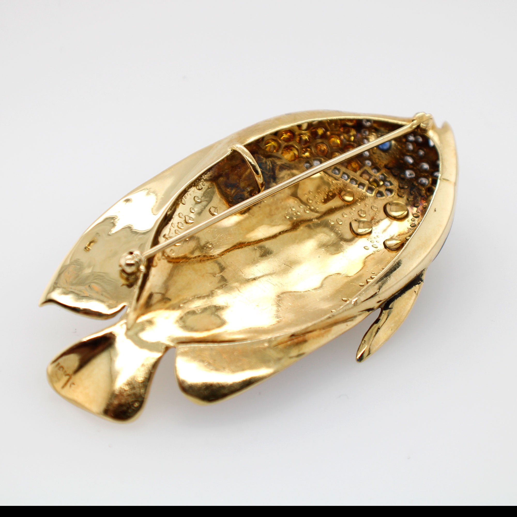 FINDING NEMO COLLECTION KASTON'S FISH ART BROOCH EMPEROR ANGEL FISH