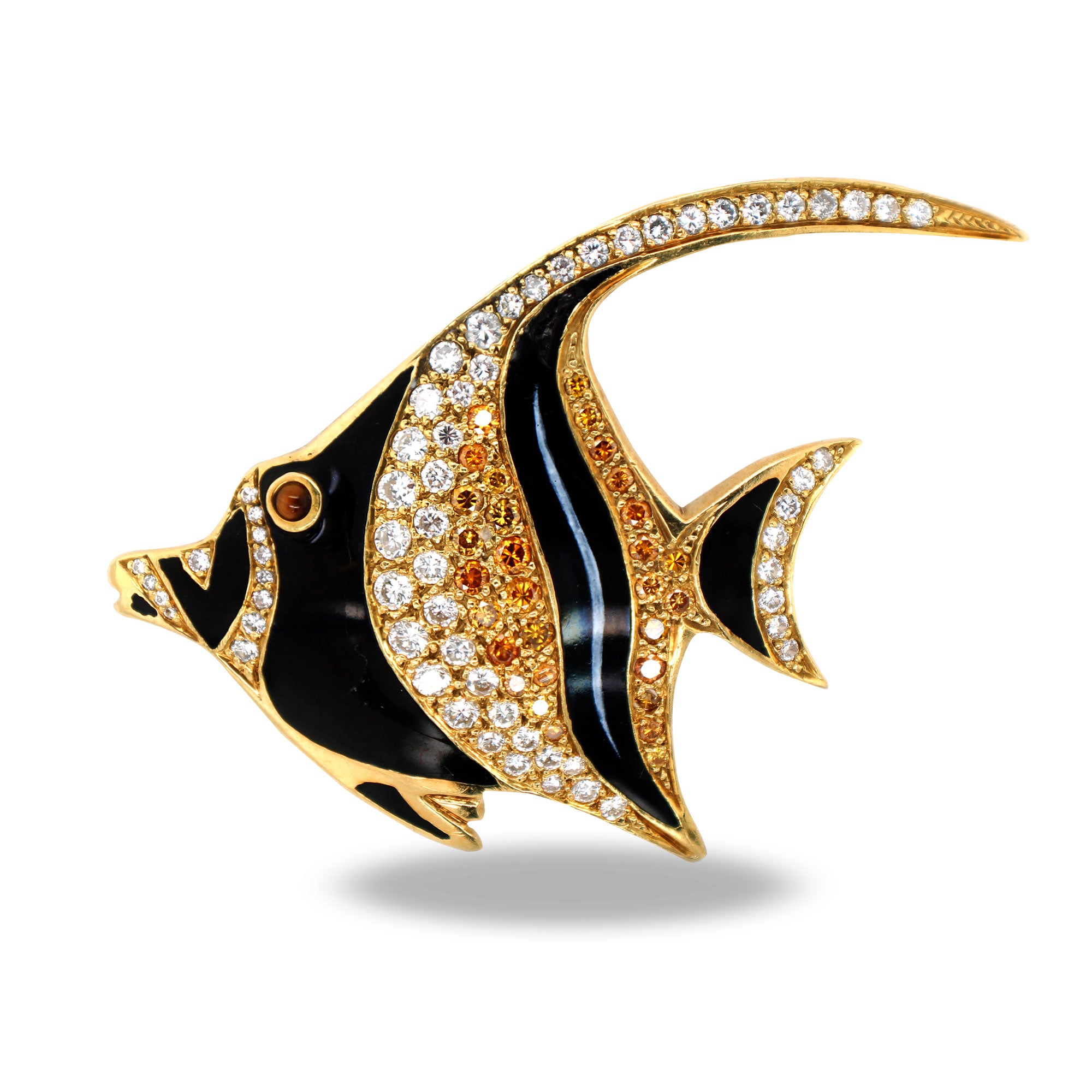 FINDING NEMO COLLECTION KASTON'S FISH ART BROOCH ANGEL FISH
