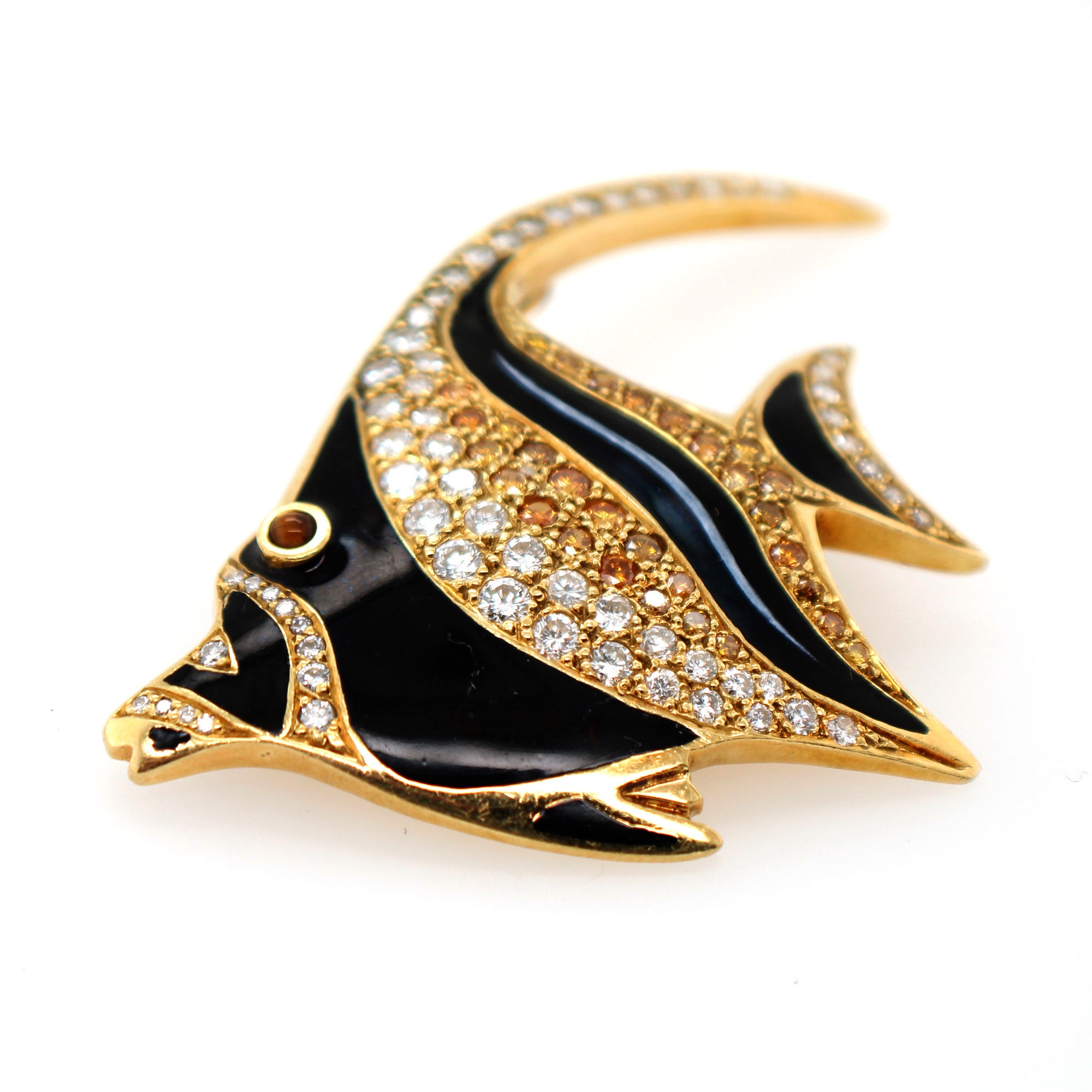 FINDING NEMO COLLECTION KASTON'S FISH ART BROOCH ANGEL FISH