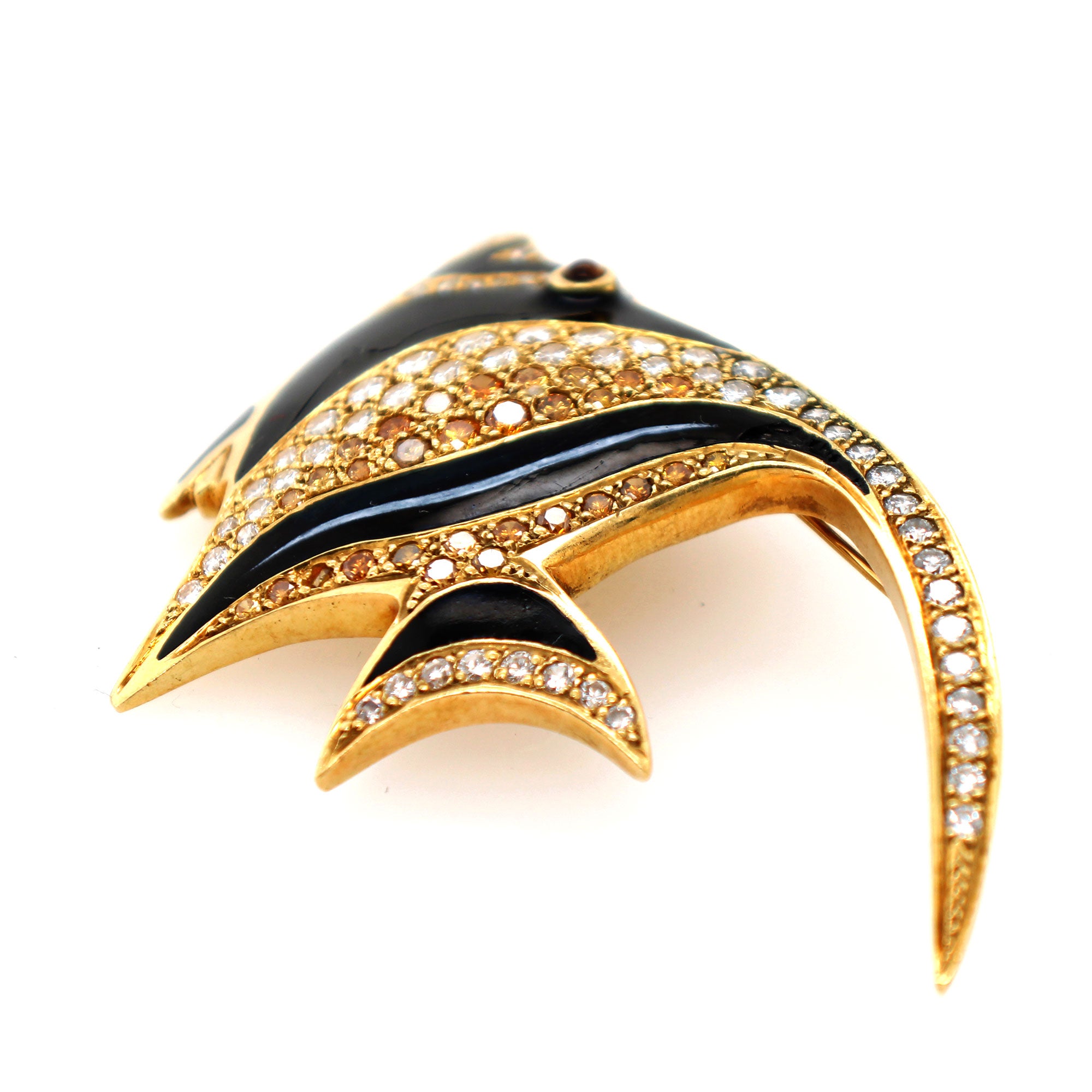 FINDING NEMO COLLECTION KASTON'S FISH ART BROOCH ANGEL FISH