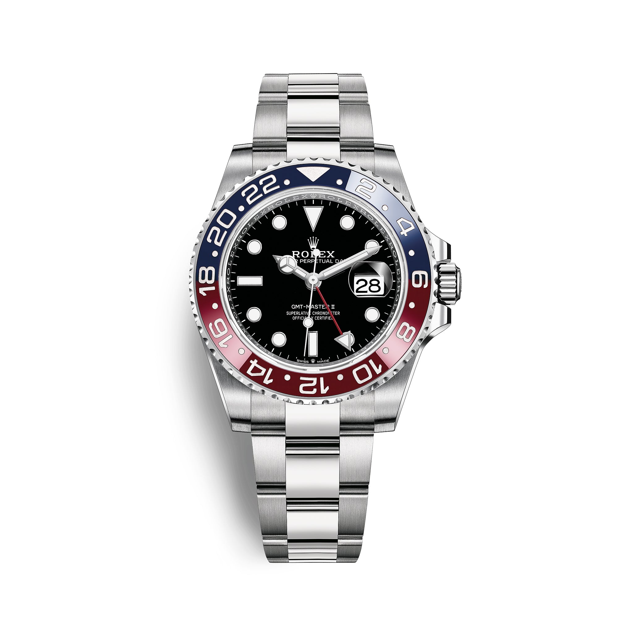 Rolex GMT-Master II Stainless Steel Pepsi 40MM Ref# 16710 W/Papers