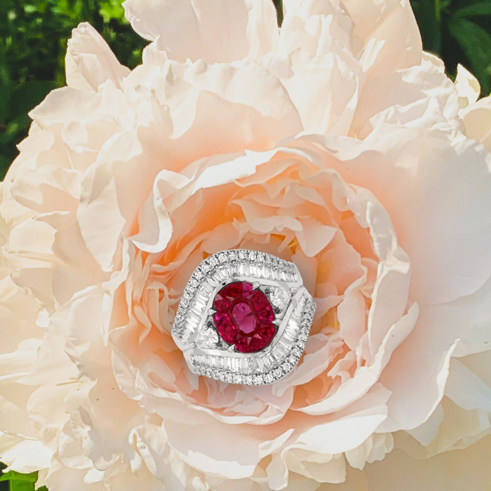 Ruby Diamond Ring