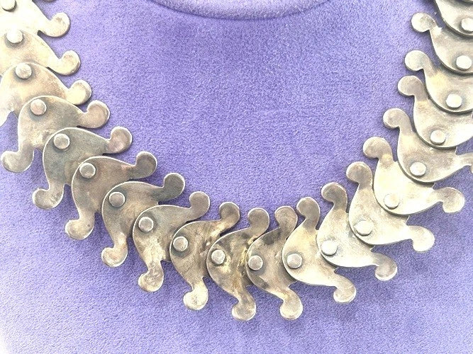Vintage Georg Jenson Sterling Silver Necklace 163.00 Grams