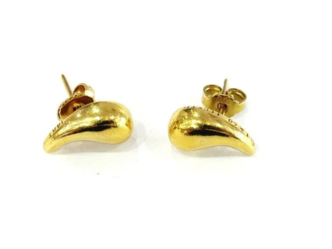 Tiffany & Company Elsa Peretti 18K Yellow Gold Earrings 4.96 Grams