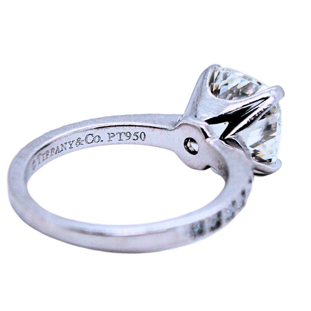 Tiffany & Co. Platinum Diamond Ring 2.05 Carats