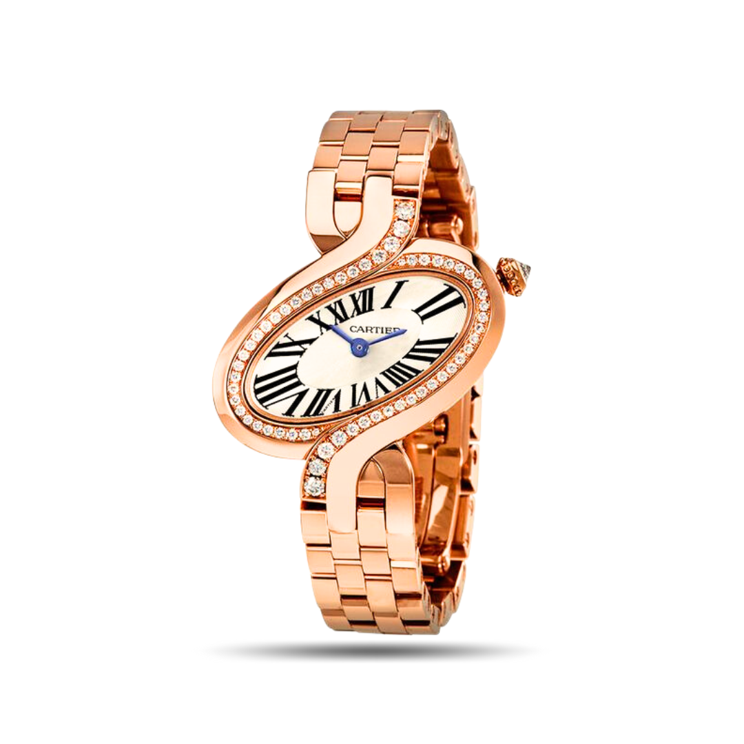 CARTIER DELICES 18K ROSE GOLD ladies watch