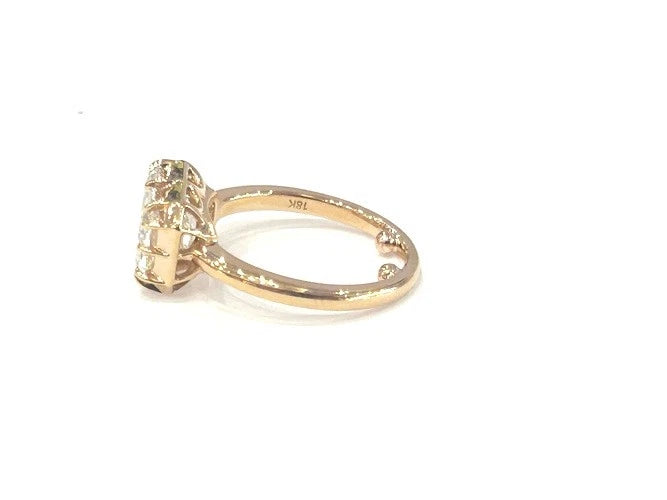 18K Rose Gold Emerald Cut Solitaire Pinky Ring 2.53 Carats with GIA Certificate