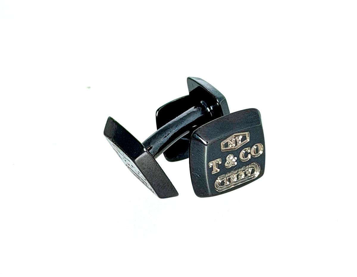 Tiffany & Co Black Titanium Cufflinks