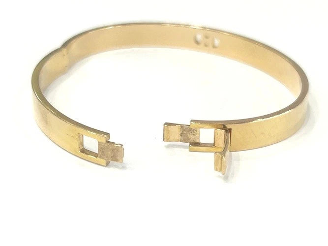 Hermes' 18K Rose Gold H d'Ancre Bracelet with Diamonds 0.07 Carats Small Model