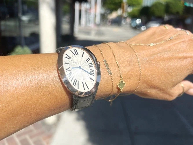Cartier 18K Rose Gold Baignoire Ladies Wristwatch Large Model 3033