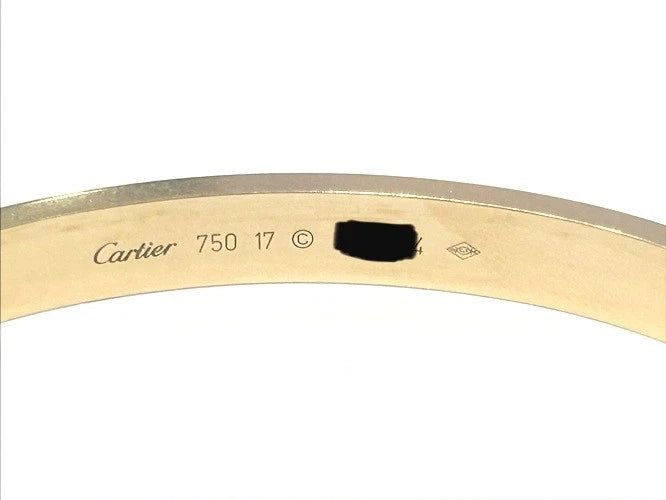 Cartier 18K Rose Gold Love Bracelet Size 17 32.02 Grams