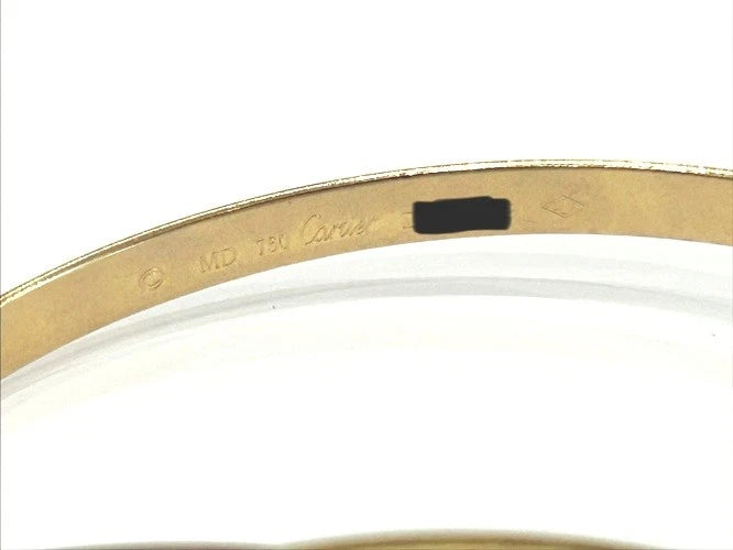 Cartier 18K Rose-Yellow & White Gold Trinity Bracelet Classic Model Medium Size