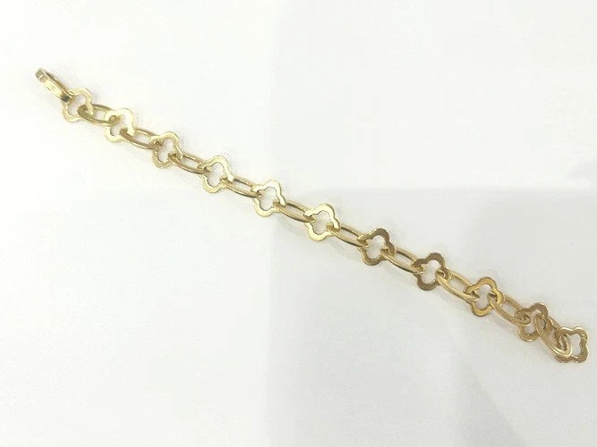 Van Cleef & Arpels 18K Yellow Gold Byzantine Alhambra Bracelet W/Box & Pouch