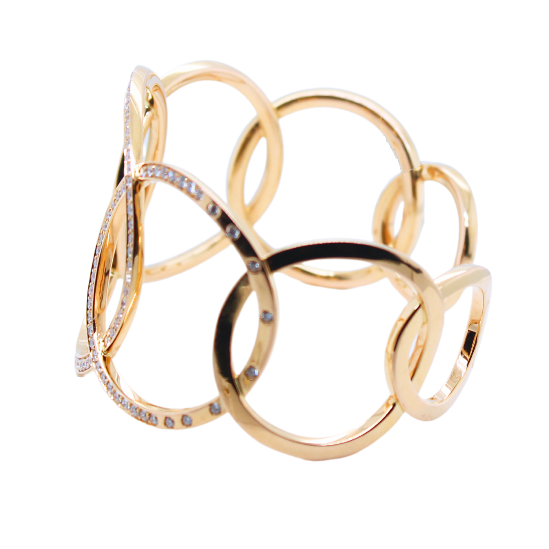 Eternity Interlocking Link Cuff