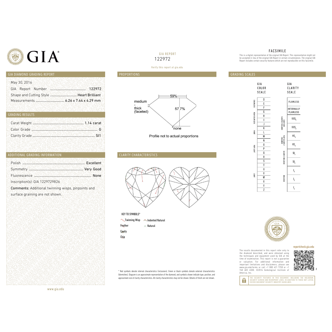 Heart Diamond Ring with GIA