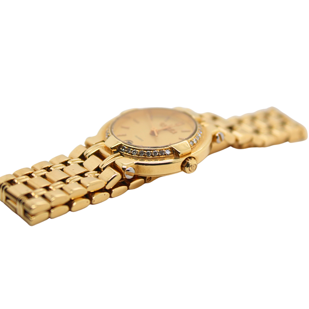 GUCCI 18K Yellow Gold Diamond Watch