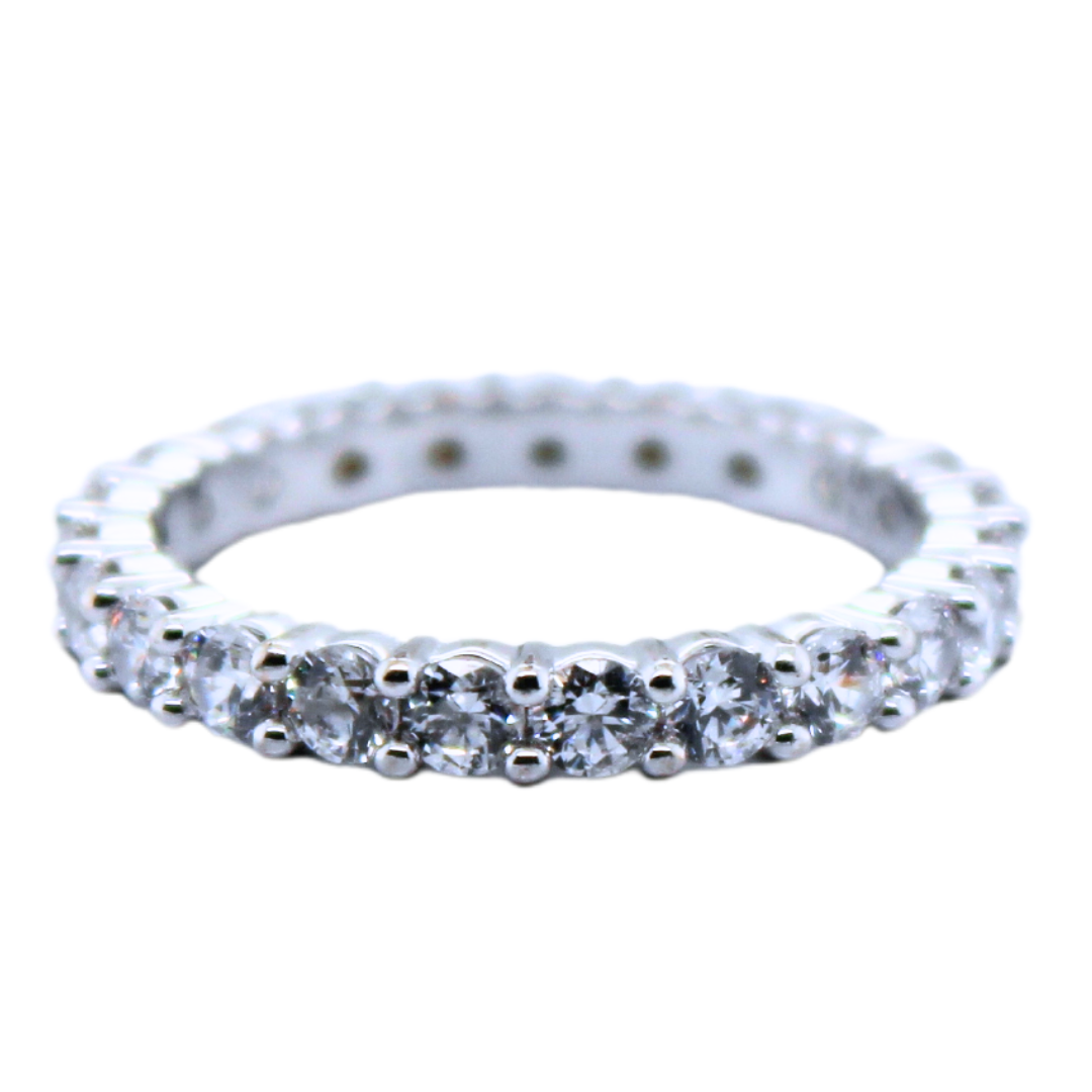 14k White Gold Forever Band Diamond 1.00Cts
