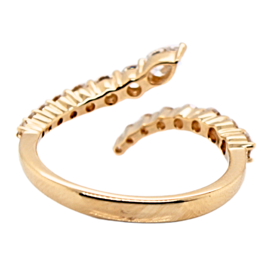 18k Yellow Gold Diamond Ring 0.74CTW