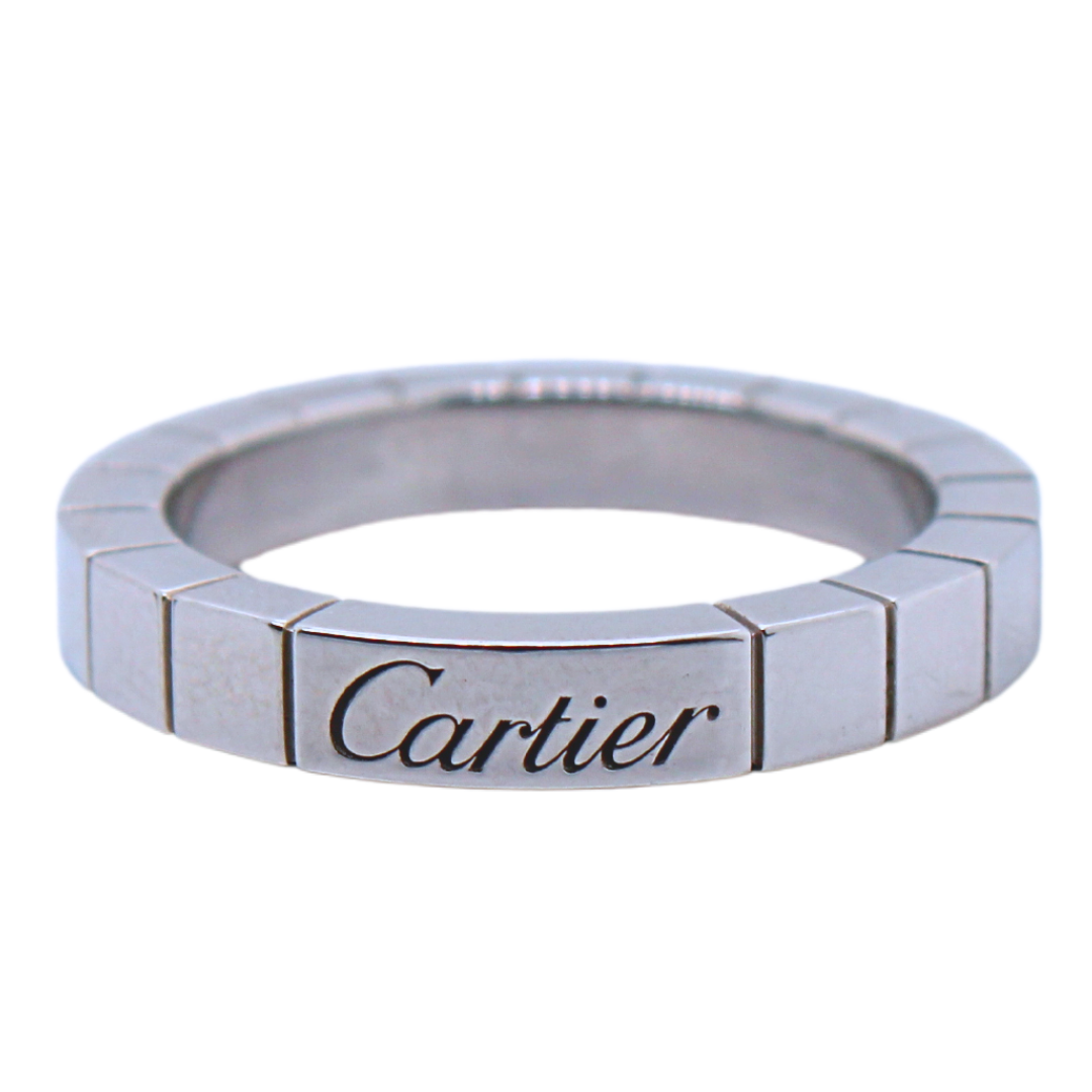 Cartier Lanieres Platinum Band RING Size 49 7.7 grams