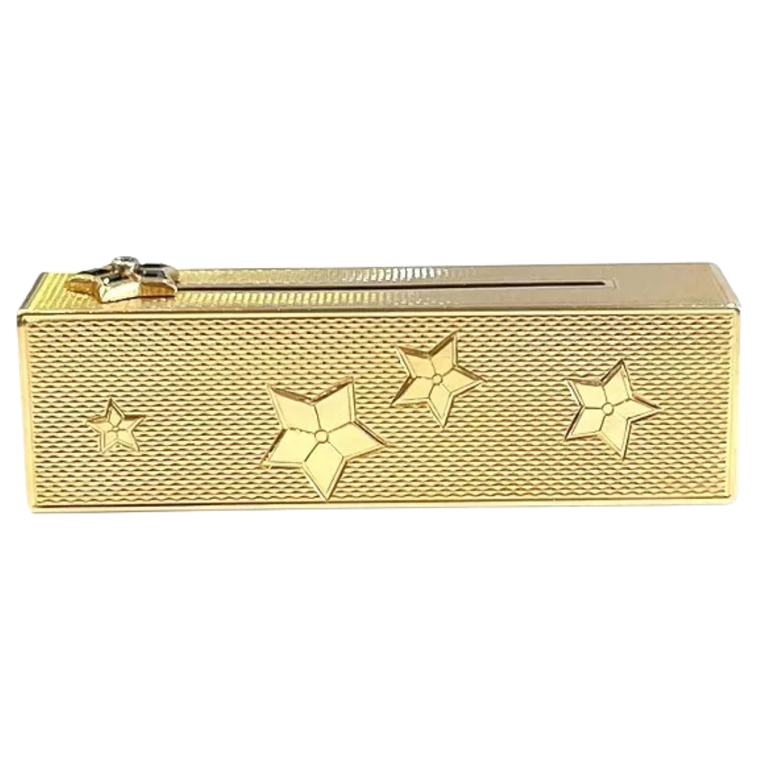 Van Cleef & Arpels 14K Yellow Gold Diamond & Sapphire Original Lipstick Case