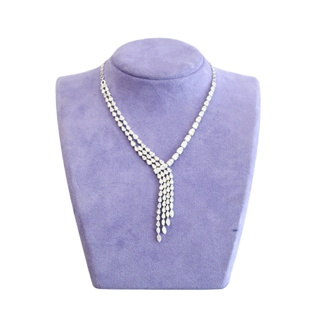 Diamond Waterfall Necklace