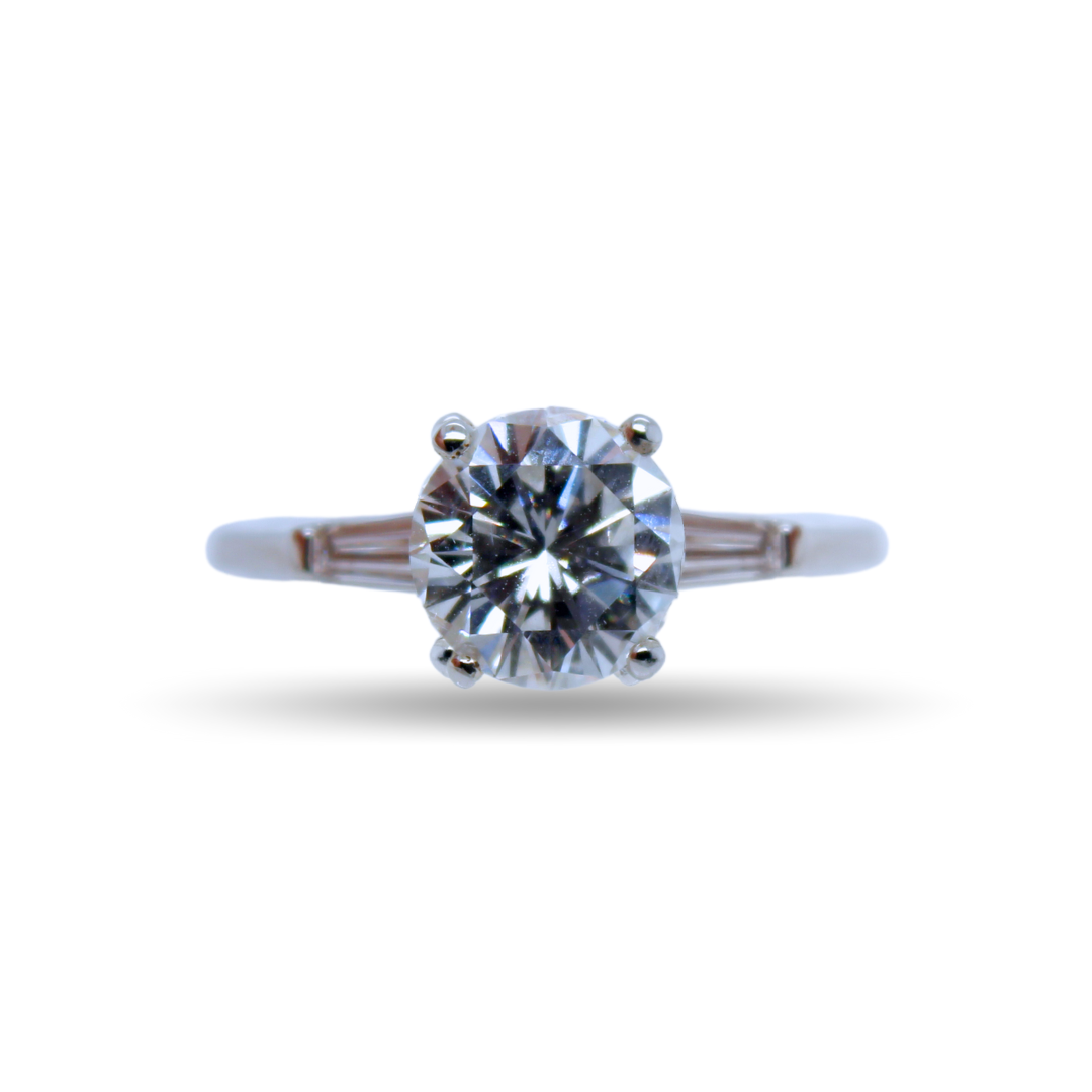 Platinum Diamond Engagement Ring 2.25CTS